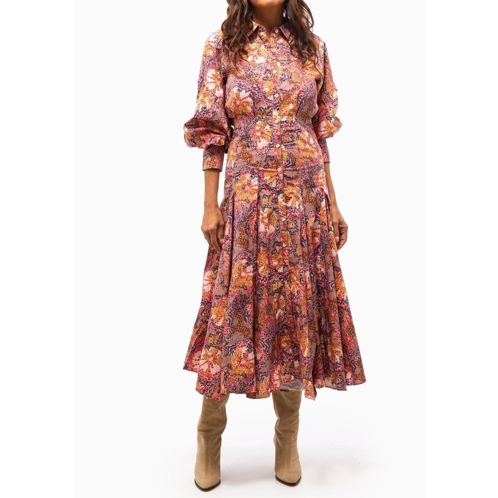 Chufy Maria Maxi Dress Long Sleeve Size Medium